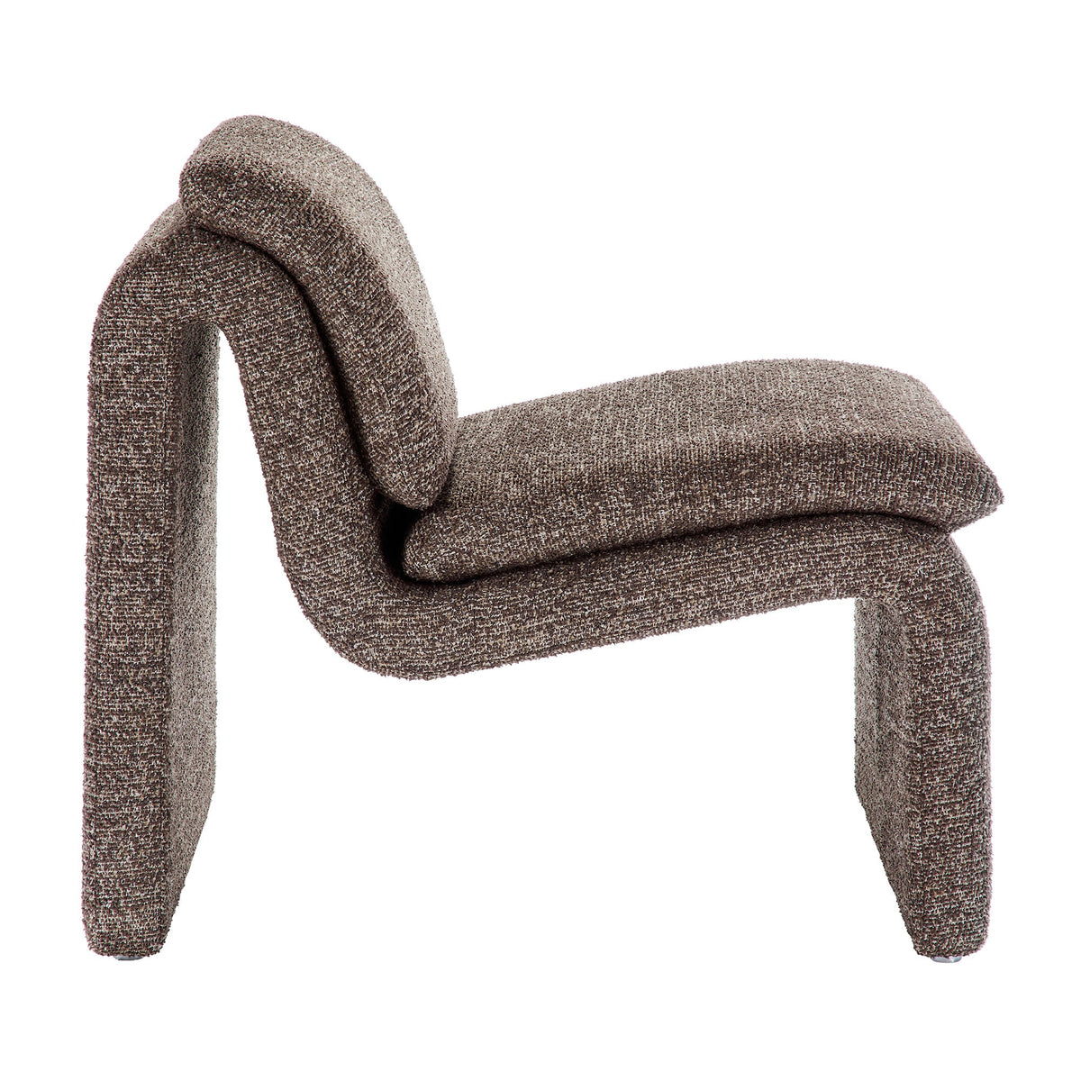 Lume Antique Boucle Upholstered Armless Accent Chair - Ornate Home