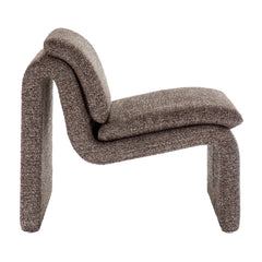 Lume Antique Boucle Upholstered Armless Accent Chair - Ornate Home