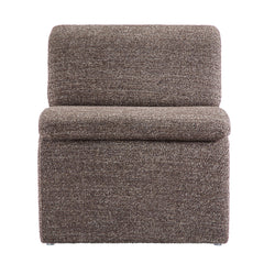 Lume Antique Boucle Upholstered Armless Accent Chair - Ornate Home