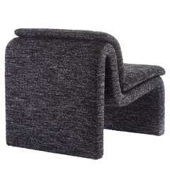 Lume Charcoal Boucle Upholstered Armless Accent Chair - Ornate Home