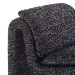 Lume Charcoal Boucle Upholstered Armless Accent Chair - Ornate Home