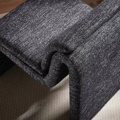 Lume Charcoal Boucle Upholstered Armless Accent Chair - Ornate Home