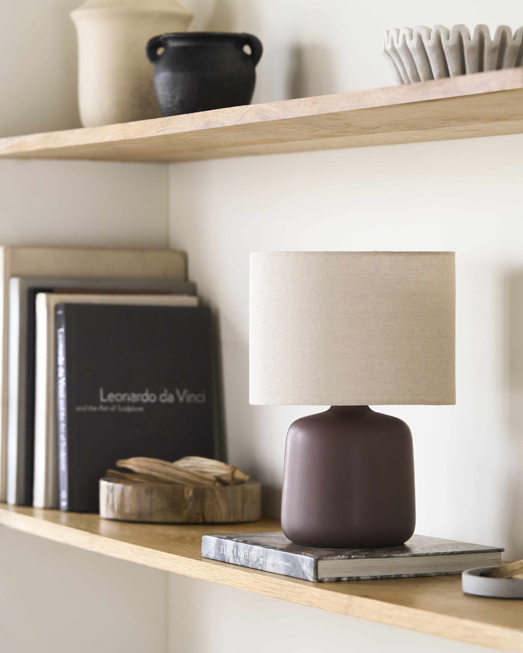 Lumellogno Dark Brown Table Lamp - Ornate Home