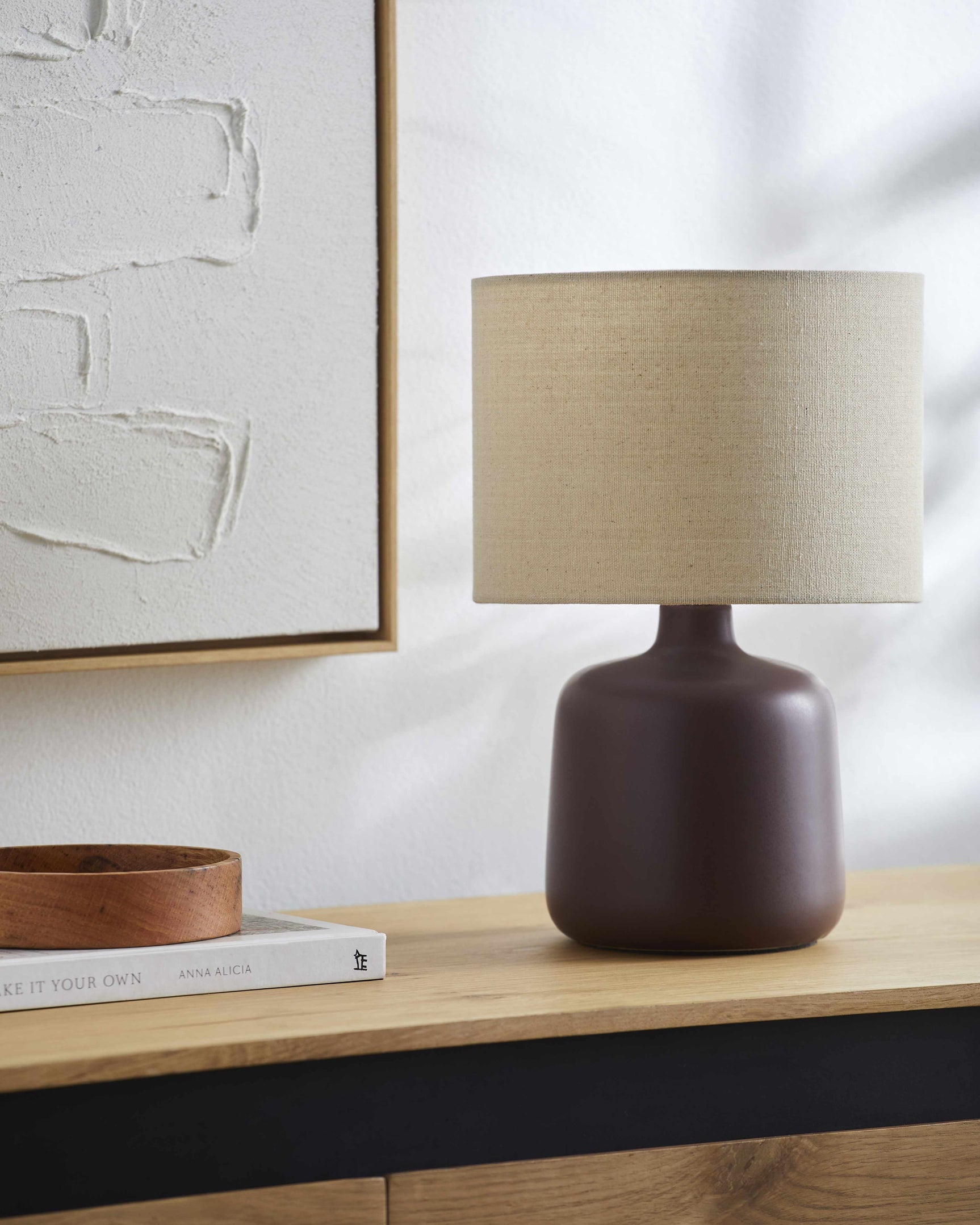 Lumellogno Dark Brown Table Lamp - Ornate Home