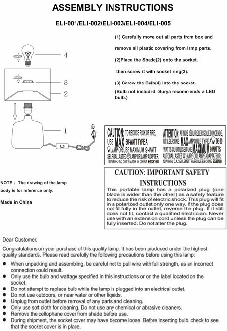 Lumellogno Table Lamp - Ornate Home