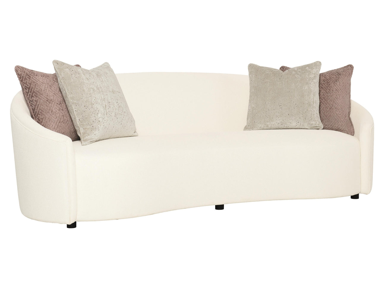 Lumen White/Cream Fabric Sofa - Ornate Home