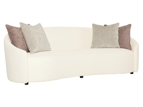 Lumen White/Cream Fabric Sofa - Ornate Home