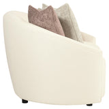 Lumen White/Cream Fabric Sofa - Ornate Home