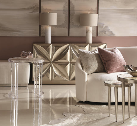 Lumen White/Cream Fabric Sofa - Ornate Home