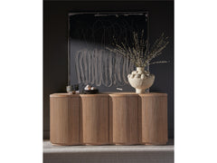 Lumi Natural Oak Credenza - Ornate Home