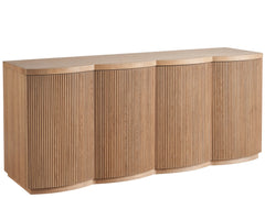 Lumi Natural Oak Credenza - Ornate Home