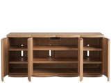 Lumi Natural Oak Credenza - Ornate Home
