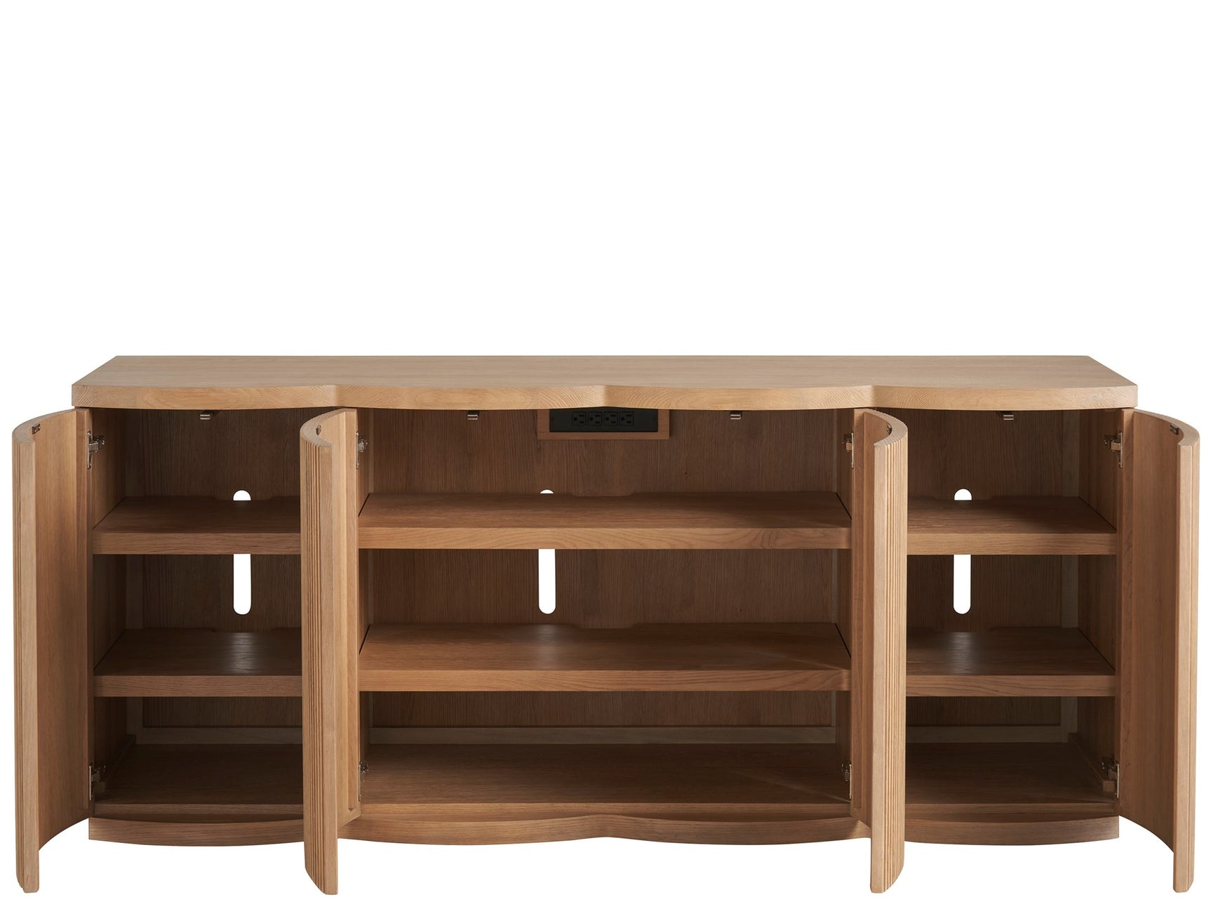 Lumi Natural Oak Credenza - Ornate Home