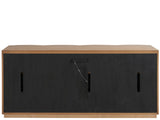 Lumi Natural Oak Credenza - Ornate Home