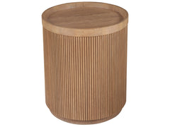 Lumi Natural Oak Side Table - Ornate Home