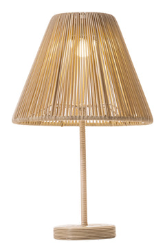 Lumika Beige Solar Table Lamp - Ornate Home