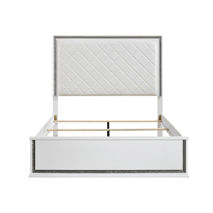 Lumin White 4pc Bedroom Set - Ornate Home
