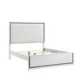 Lumin White 4pc Bedroom Set - Ornate Home