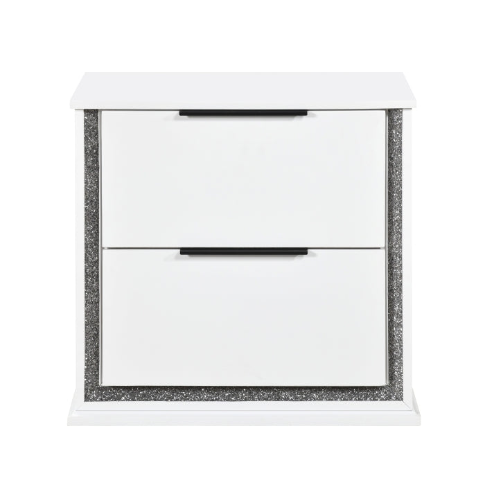 Lumin White 4pc Bedroom Set - Ornate Home