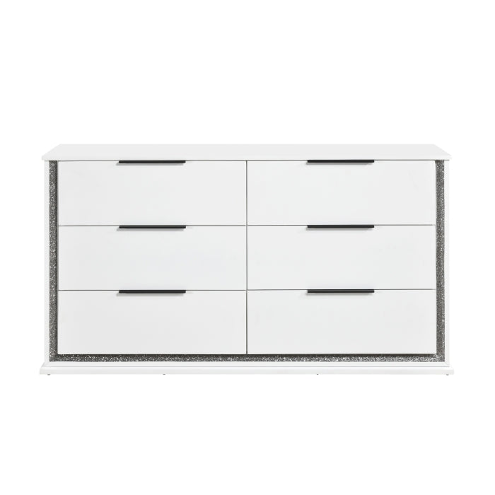 Lumin White 4pc Bedroom Set - Ornate Home