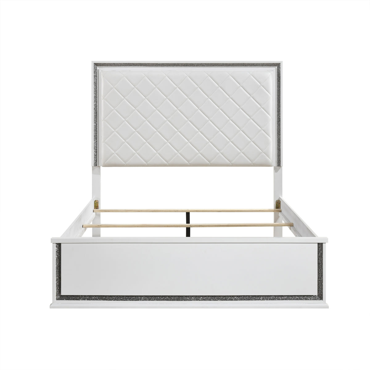Lumin White 5pc Bedroom Set - Ornate Home