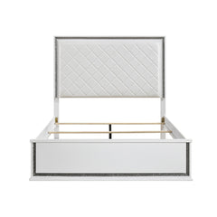 Lumin White 5pc Bedroom Set - Ornate Home