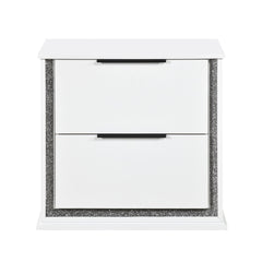 Lumin White 5pc Bedroom Set - Ornate Home
