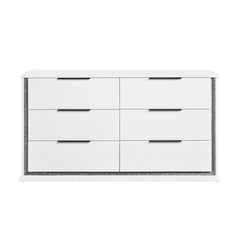 Lumin White 5pc Bedroom Set - Ornate Home