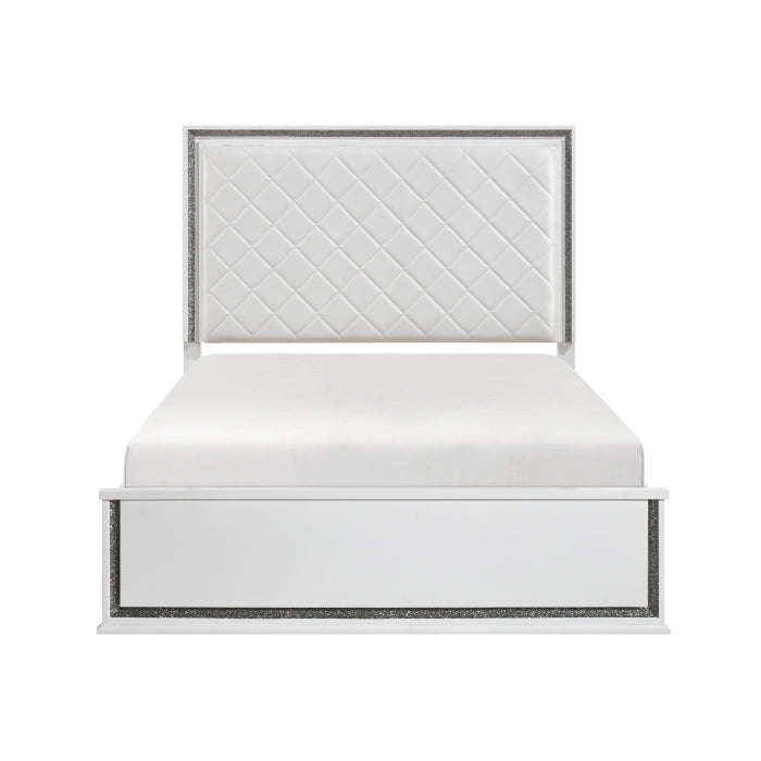 Lumin White California King Bed