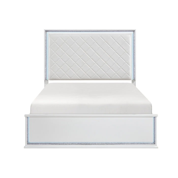 Lumin White California King Bed