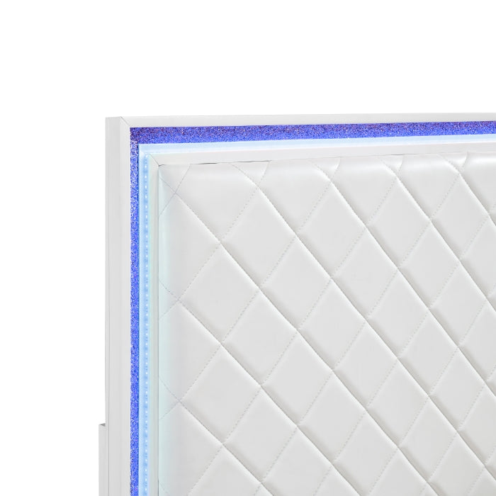 Lumin White California King Bed