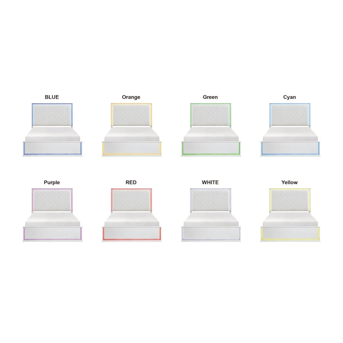 Lumin White California King Bed
