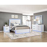 Lumin White California King Bed