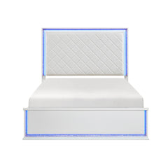 Lumin White California King Bed - Ornate Home