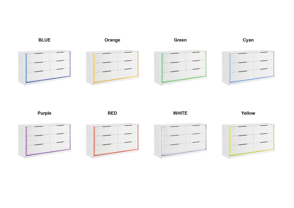 Lumin White Dresser - Ornate Home