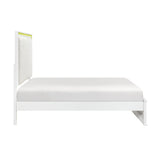 Lumin White Eastern King Bed - Ornate Home