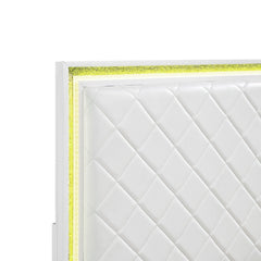 Lumin White Eastern King Bed - Ornate Home