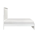 Lumin White Eastern King Bed - Ornate Home