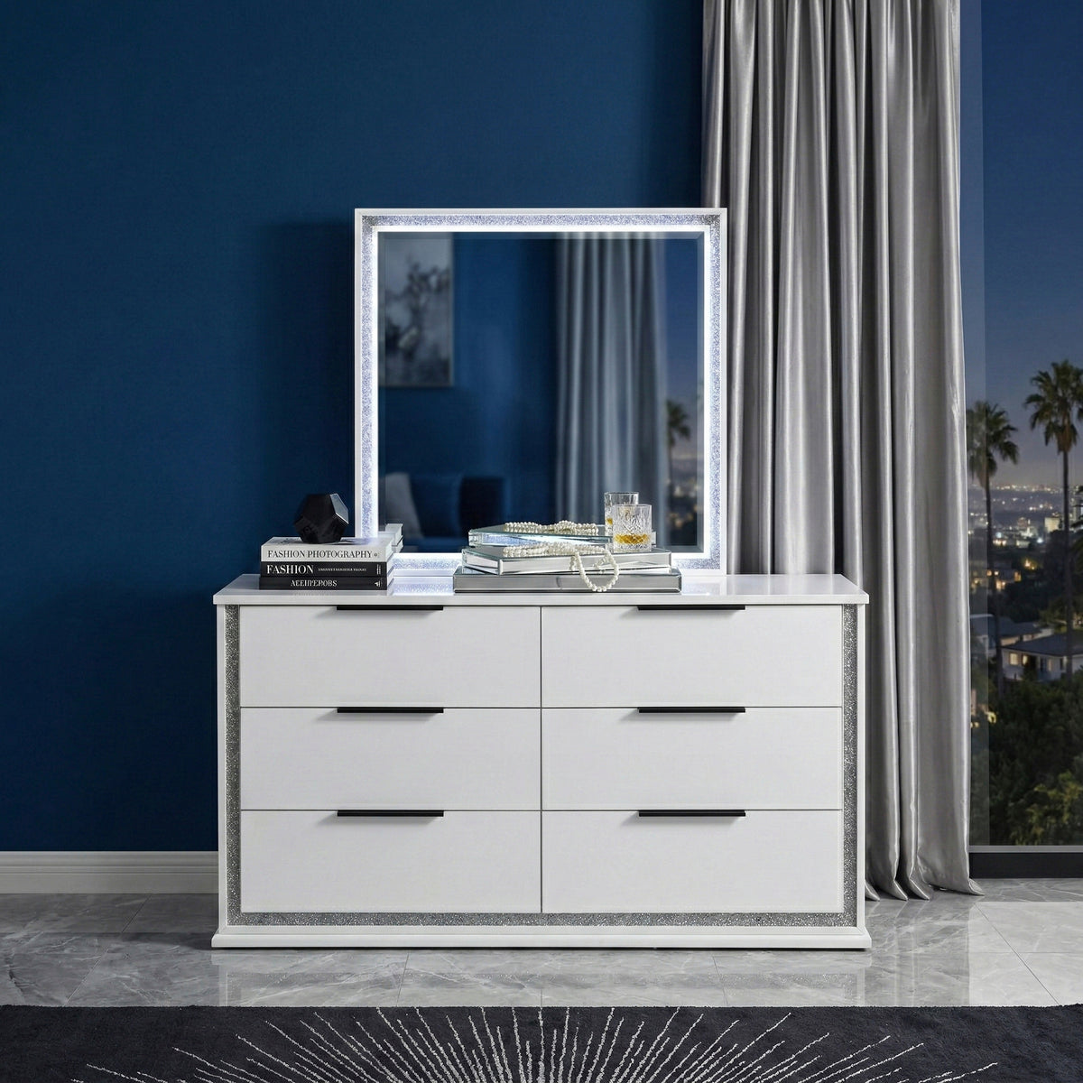 Lumin White Mirror - Ornate Home