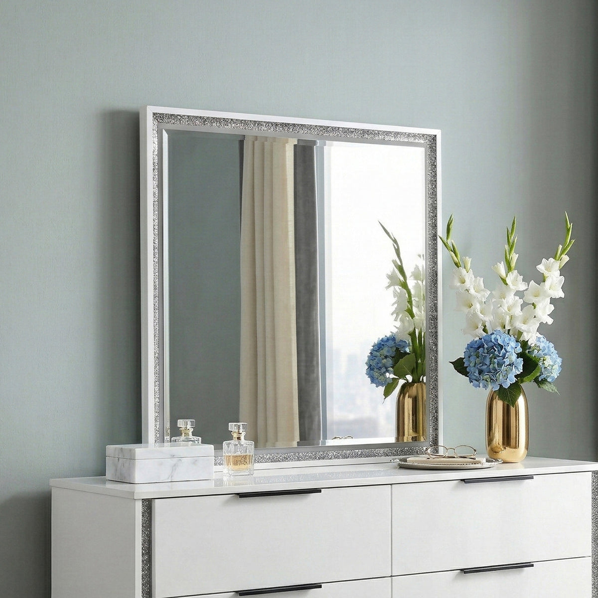 Lumin White Mirror - Ornate Home