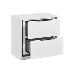 Lumin White Nightstand - Ornate Home