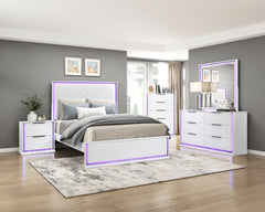 Lumin White Nightstand - Ornate Home