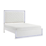 Lumin White Queen Bed - Ornate Home