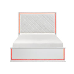 Lumin White Queen Bed - Ornate Home
