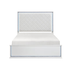 Lumin White Queen Bed - Ornate Home