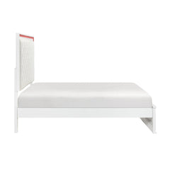 Lumin White Queen Bed - Ornate Home