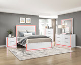 Lumin White Queen Bed - Ornate Home