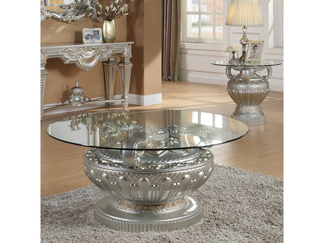 Lumina Silver 3pc Coffee Table Set  / HD-8908S - Ornate Home