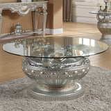 Lumina Silver 3pc Coffee Table Set  / HD-8908S - Ornate Home