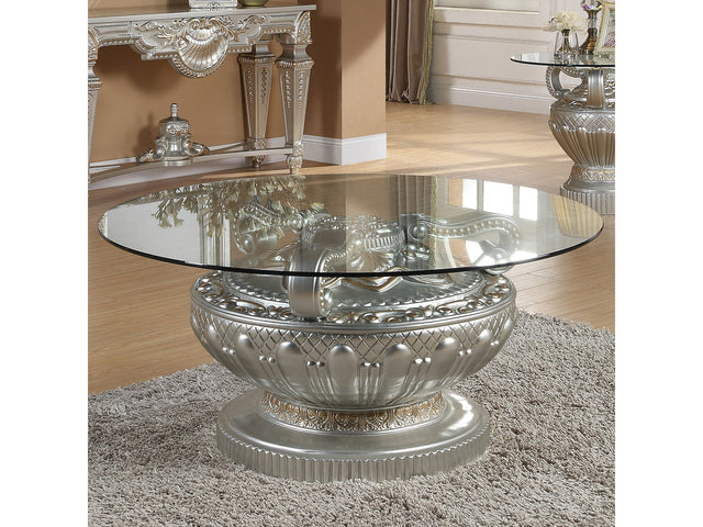 Lumina Silver Coffee Table  / HD-8908S - Ornate Home